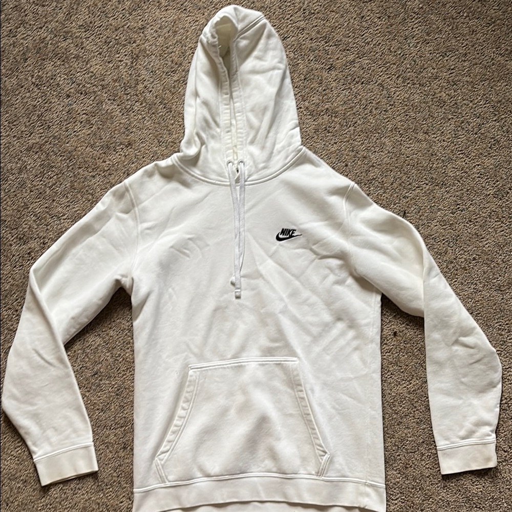 Nike White Hoodie Sweatshirt
